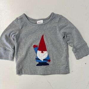 Hanna Andersson infant winter holiday gnome shirt 6-12m